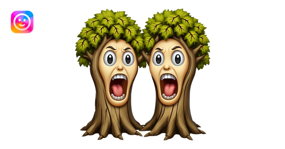 screaming trees emoji | AI Emoji Generator
