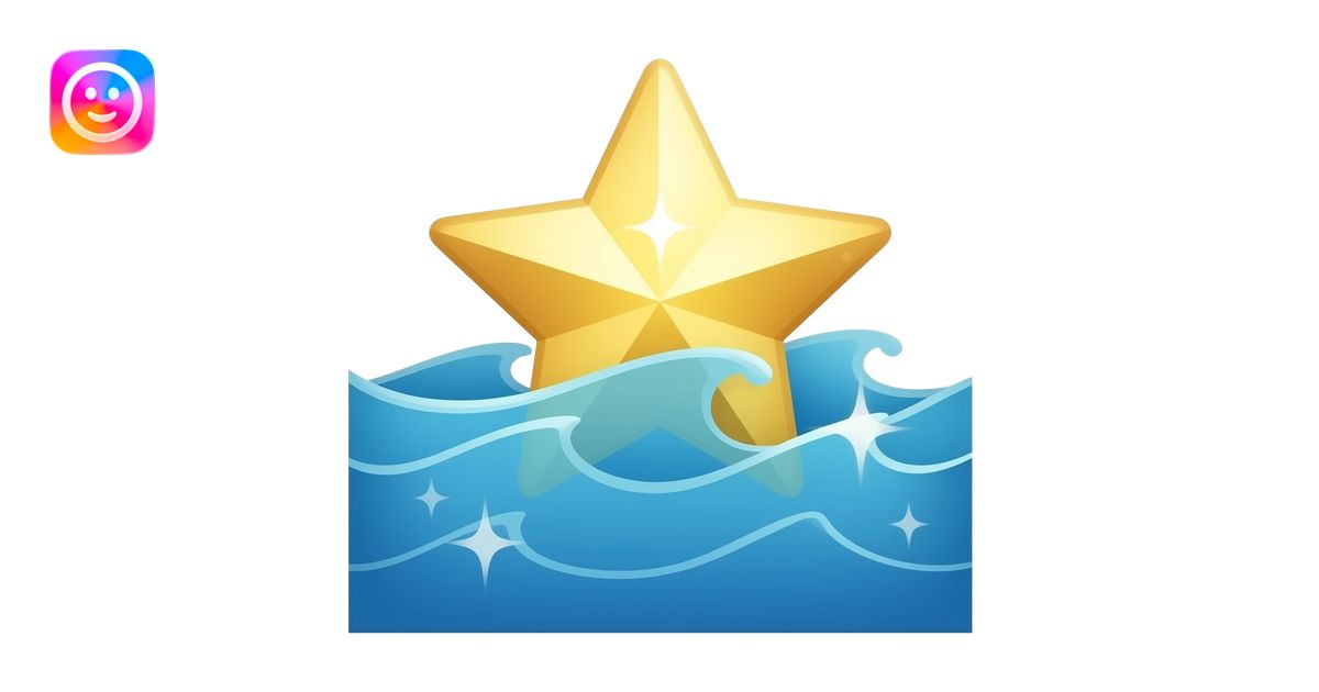 Sparkle emoji ocean vibes emoji | AI Emoji Generator