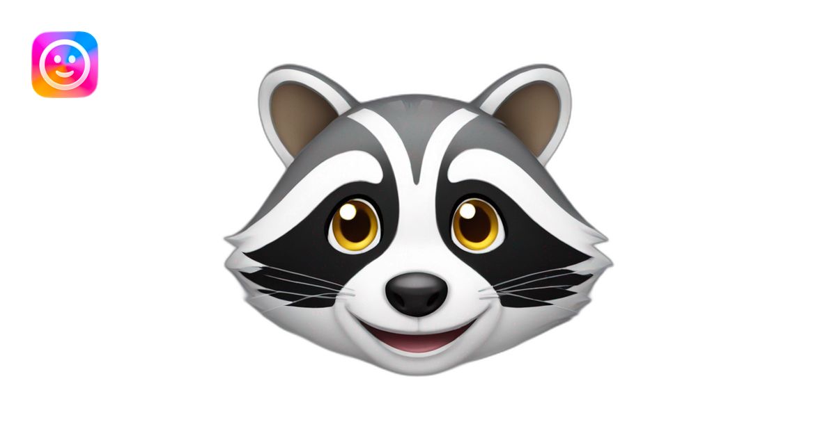 smiling raccoon emoji | AI Emoji Generator