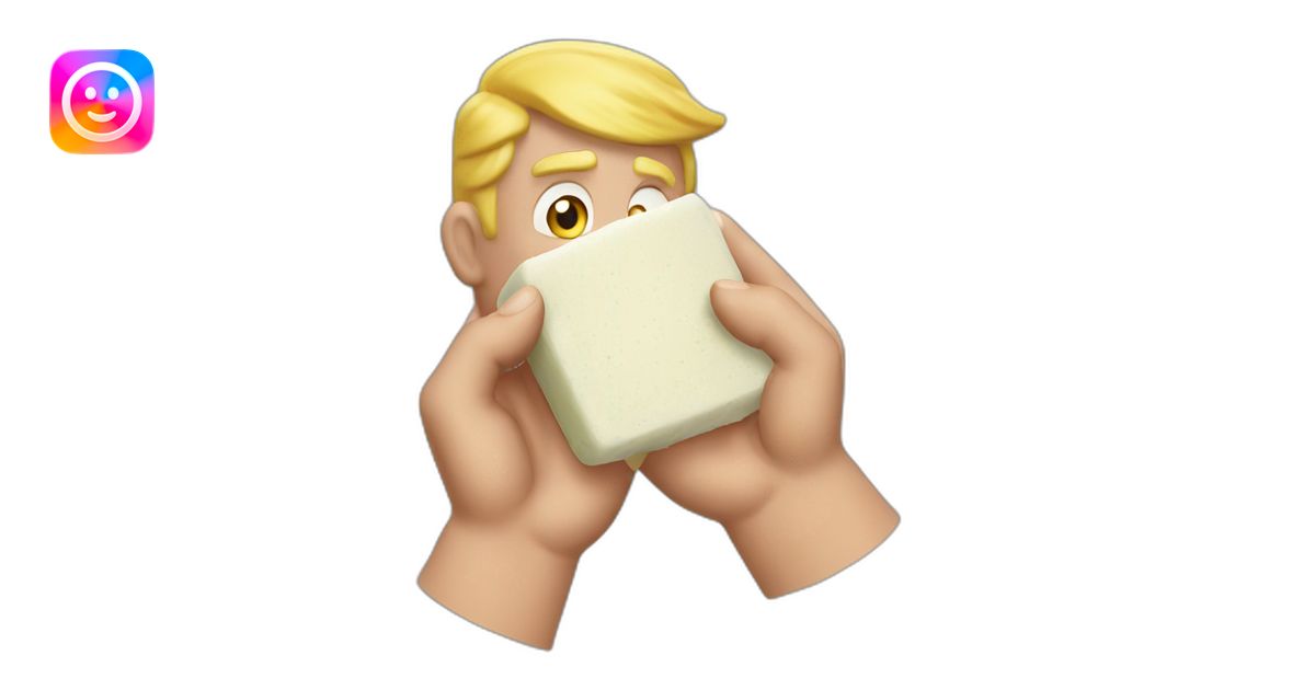 trump-holding-soap emoji | AI Emoji Generator
