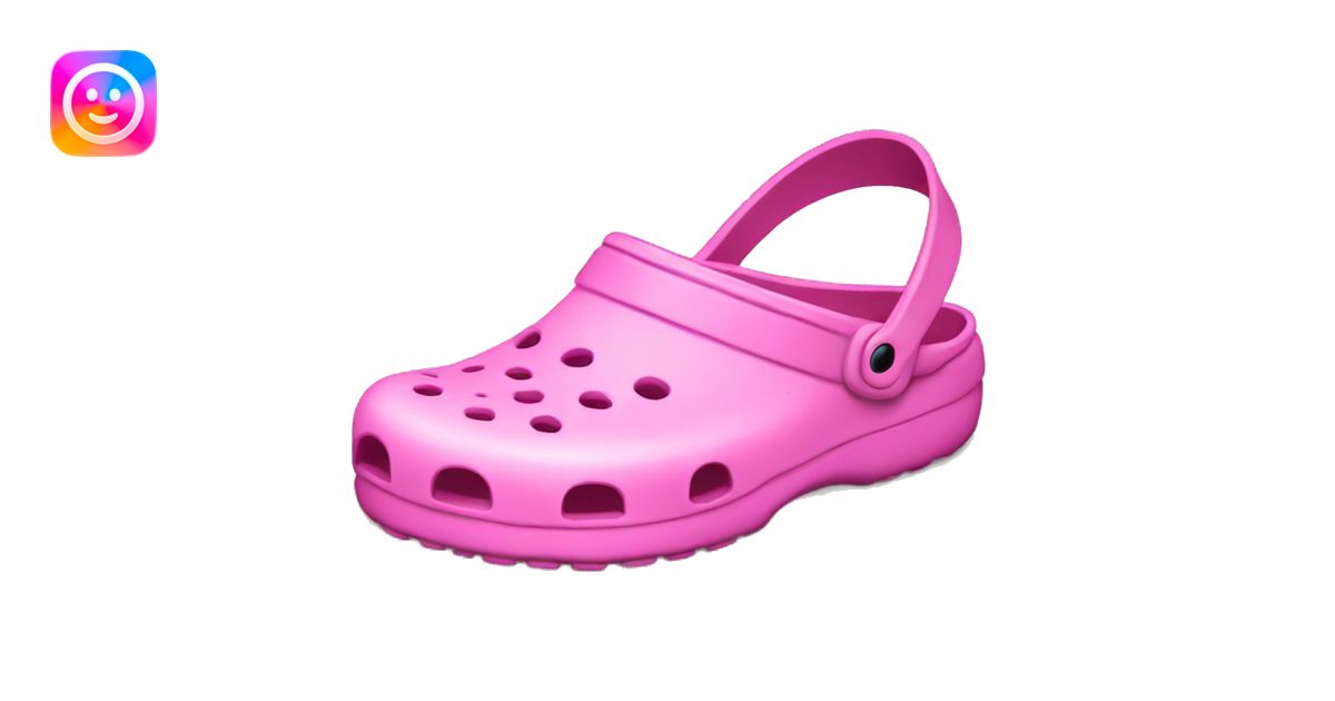 Pink crocs emoji | AI Emoji Generator