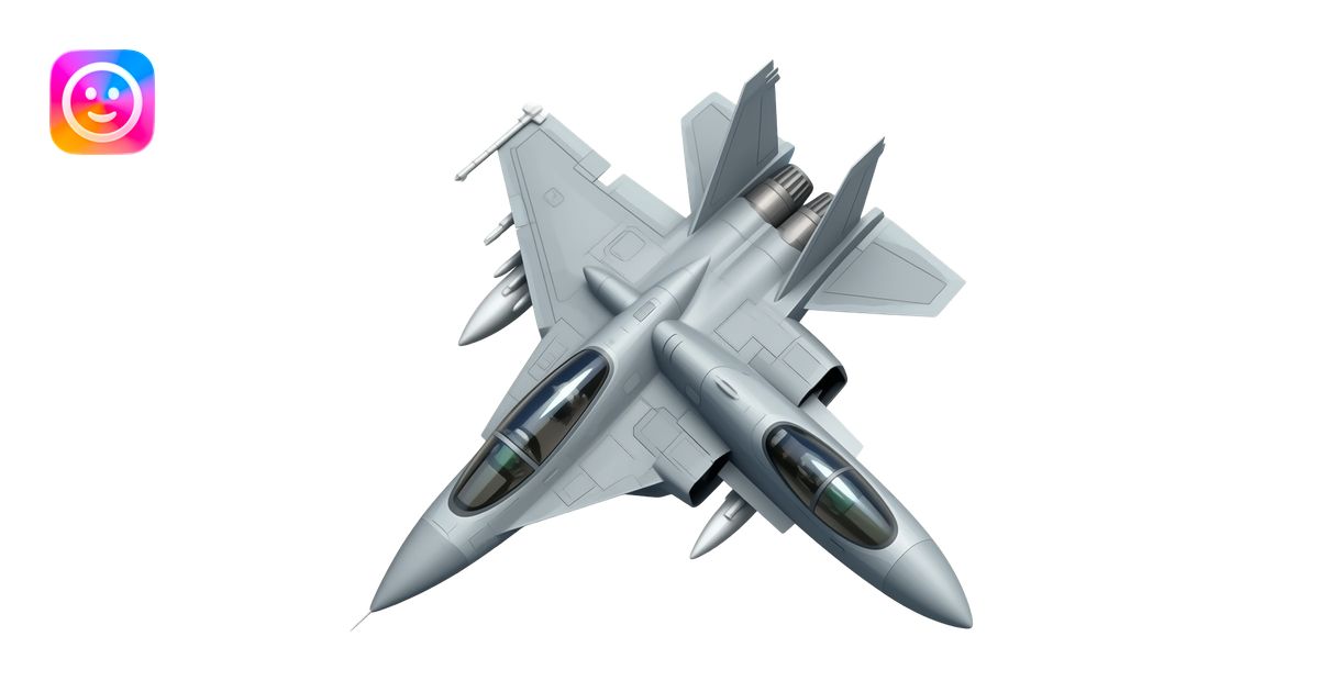 Make a fighter jet a realistic with details fighter jet emoji | AI ...