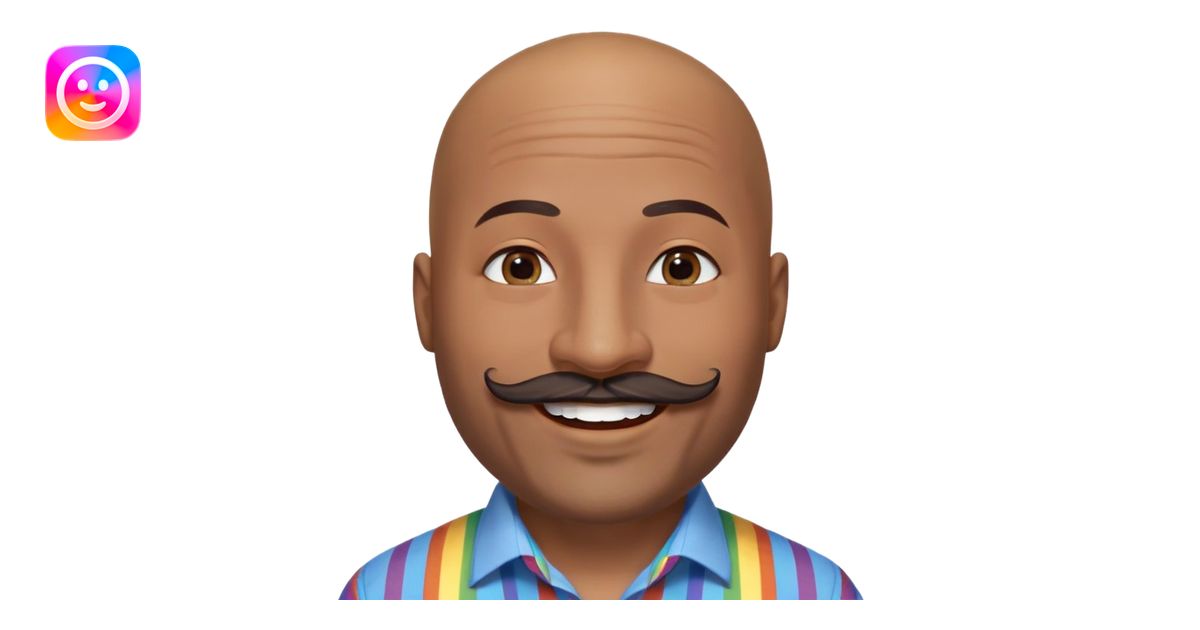 Oxumarê as a very happy and spontaneous smiling 37-year-old bald man ...