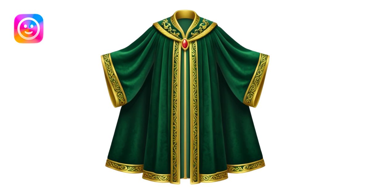dark green Royal Robes emoji | AI Emoji Generator