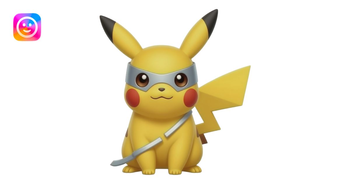 Pikachu As A Power Ranger emoji | AI Emoji Generator
