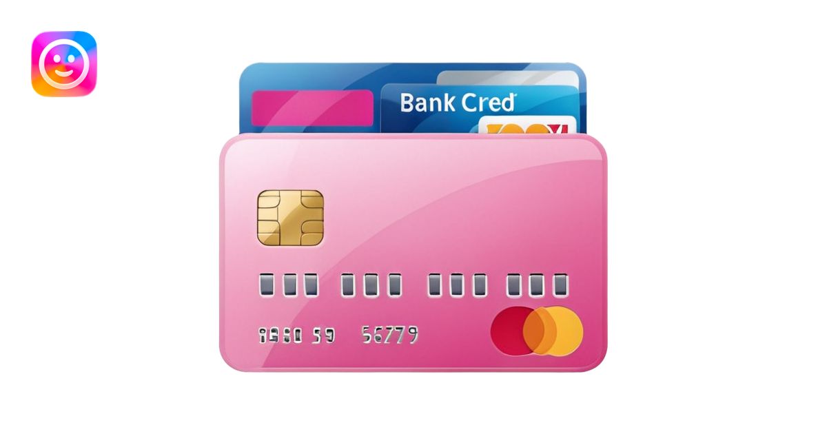 mix pink and white bank and credit card emoji | AI Emoji Generator