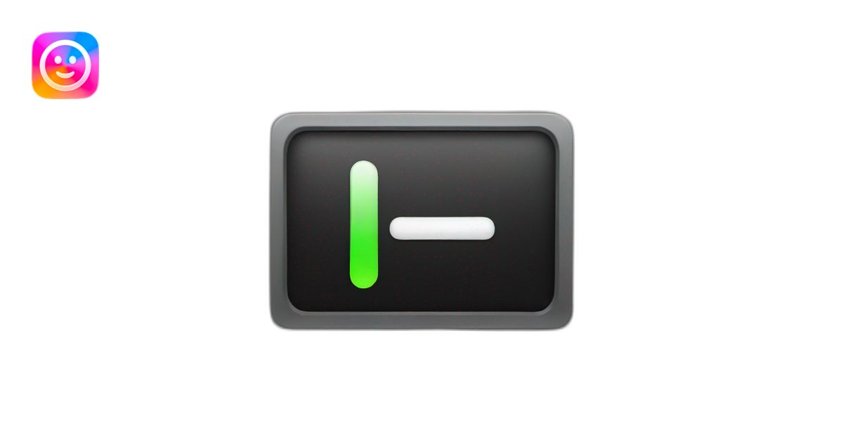Black pause button emoji | AI Emoji Generator
