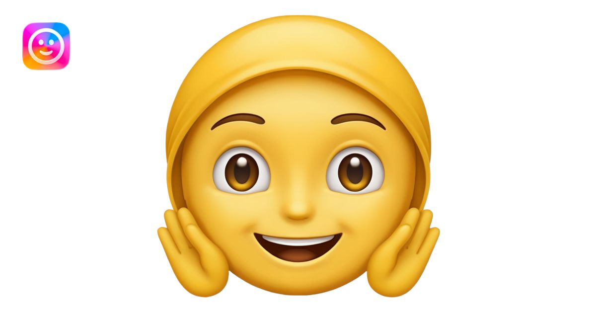 Whatsapp Emoji face listening emoji | AI Emoji Generator