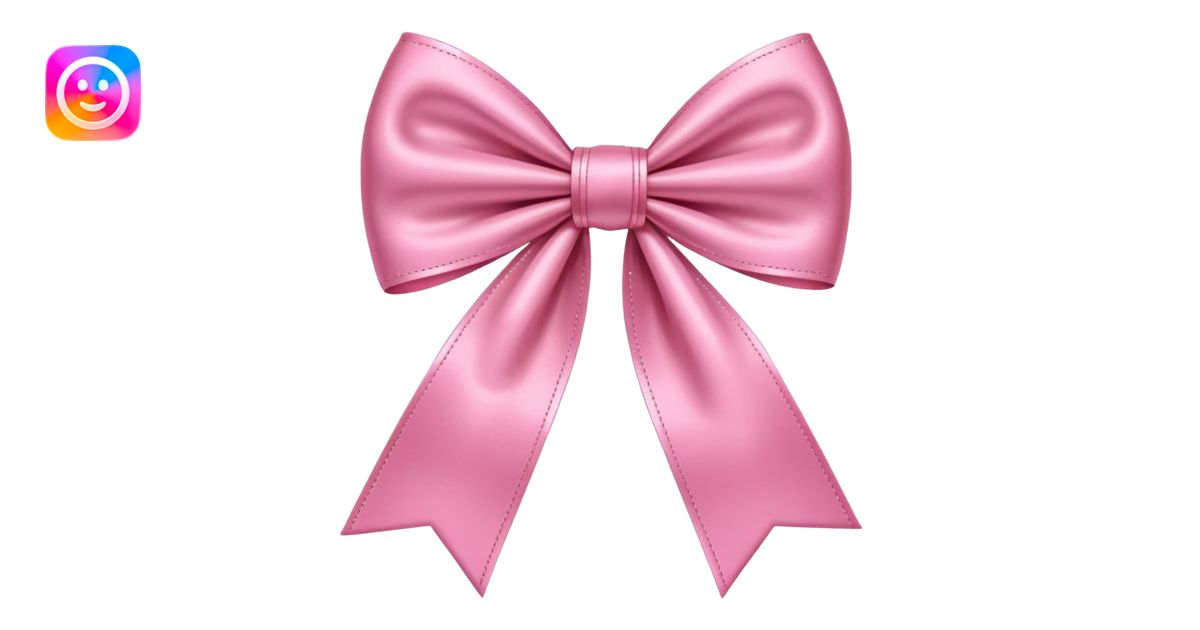 moñito rosa emoji | AI Emoji Generator