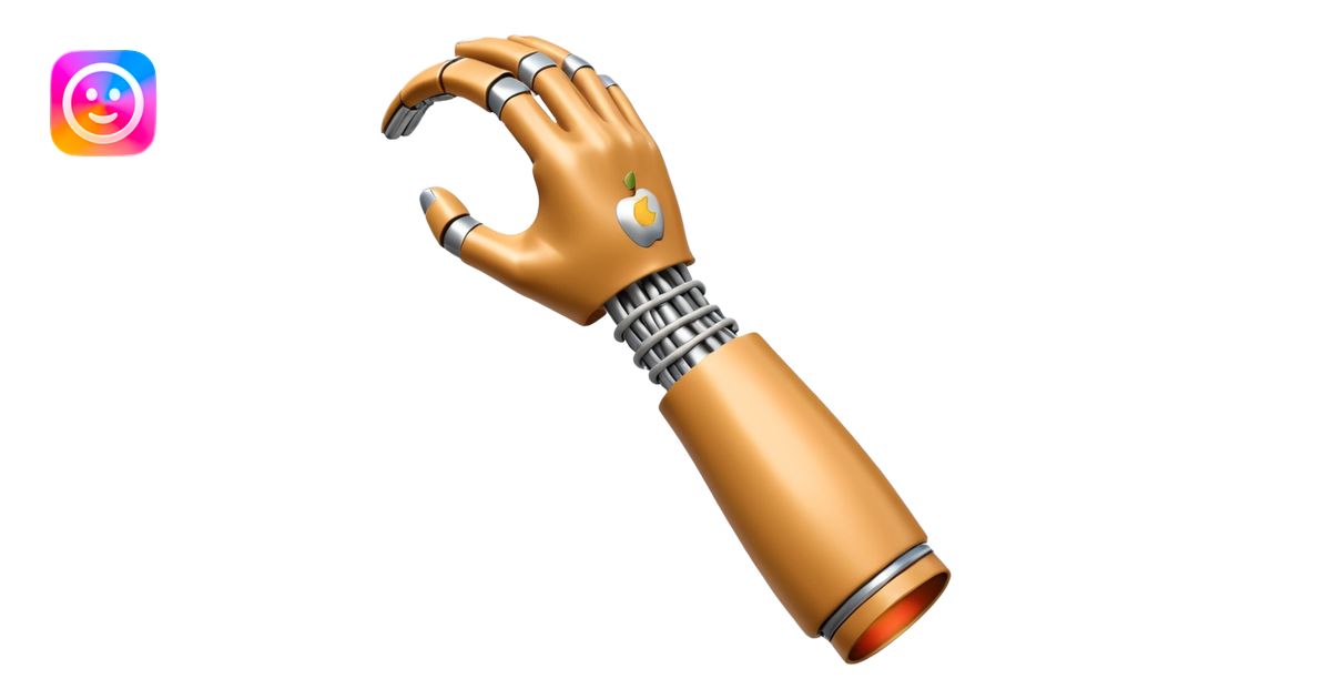 3D render of Bionic Arm, futuristic cyborg aesthetic, fusion of organic ...