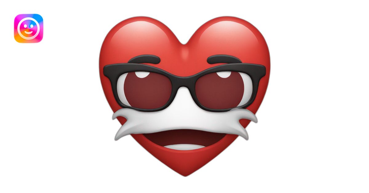 Coeur qui a écrit je t'aime emoji | AI Emoji Generator