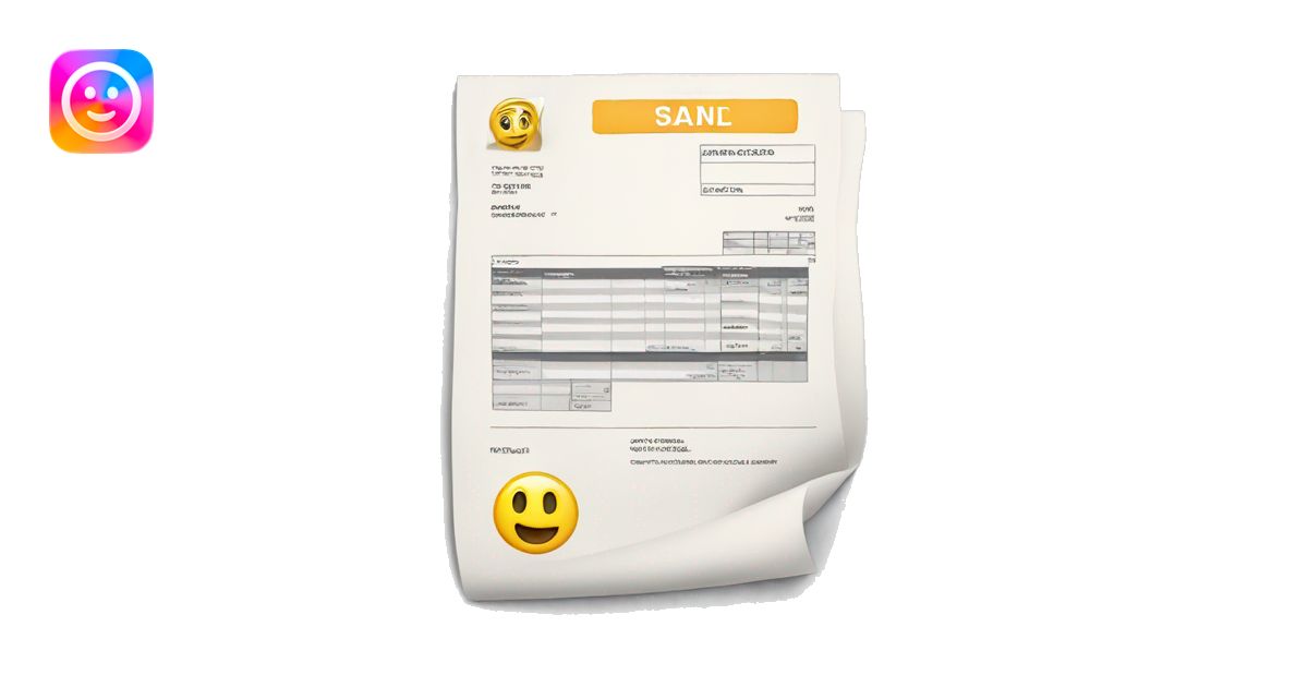 an invoice emoji | AI Emoji Generator