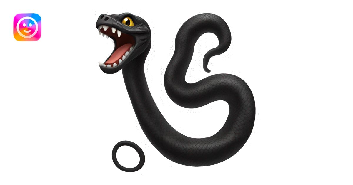 black serpent emoji | AI Emoji Generator