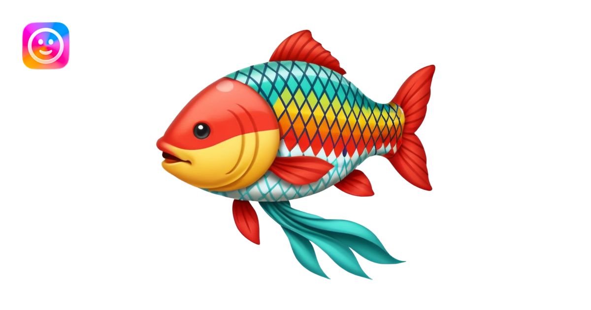 carp streamer hanging emoji | AI Emoji Generator
