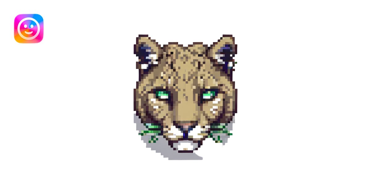 puma, pixel art style emoji | AI Emoji Generator