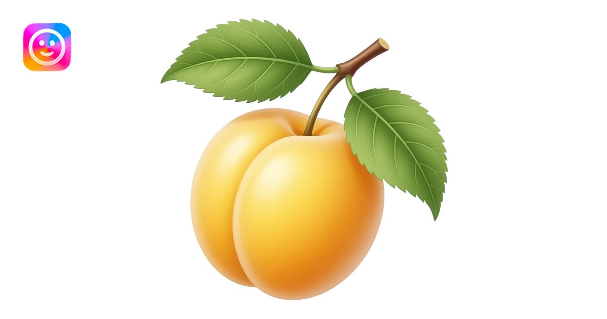 Watercolor illustration of yellow cherry plum (алыча), translucent ...