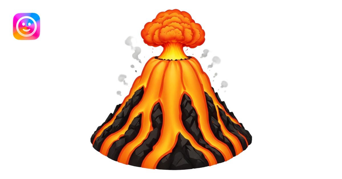 Volcano Experiment emoji | AI Emoji Generator