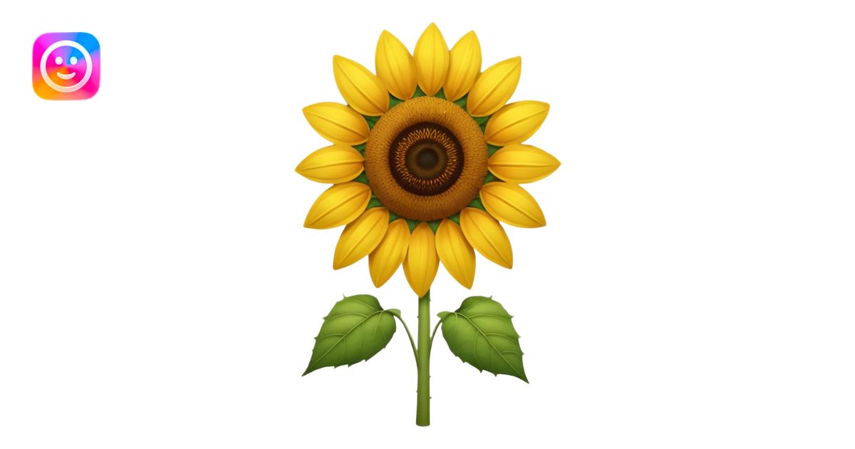 Sunflower emoji | AI Emoji Generator