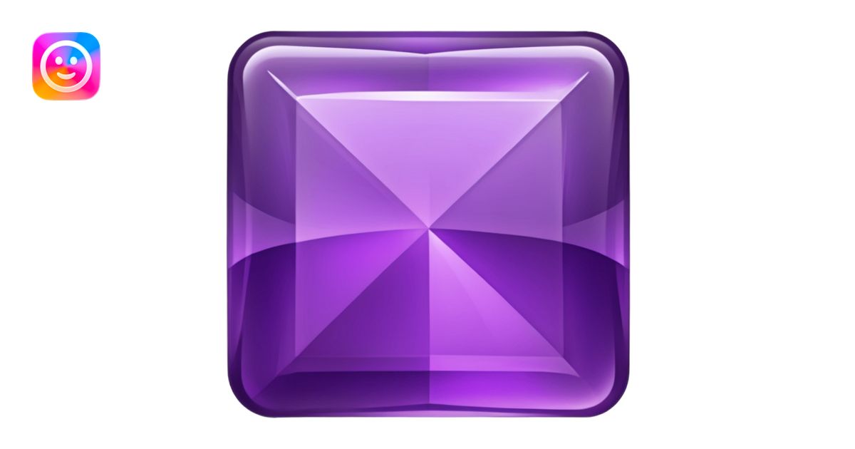 purple Rectangle shape emoji | AI Emoji Generator