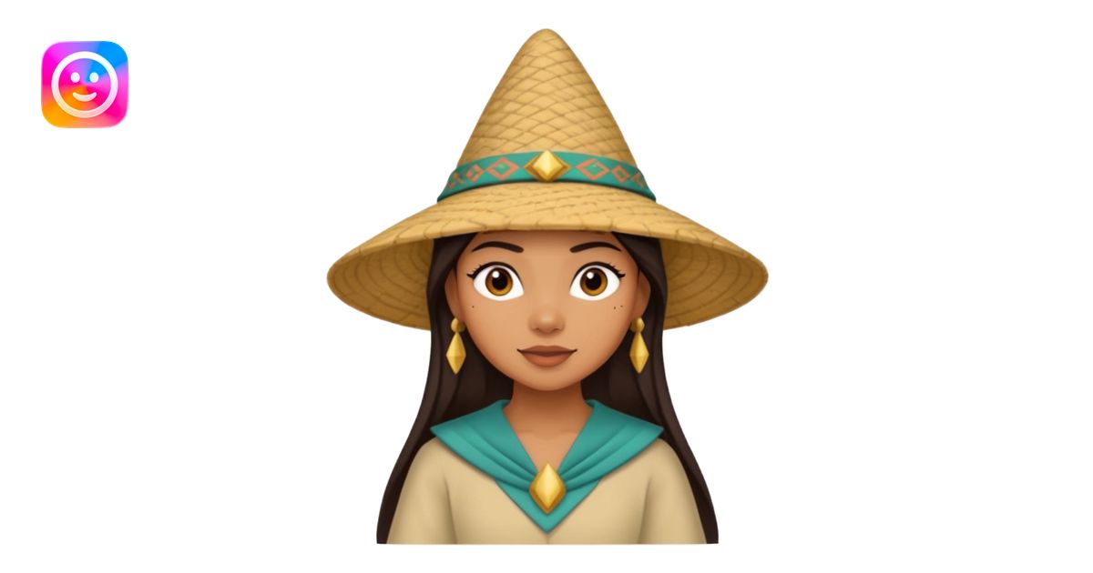 Disney raya with her pointed salakot hat emoji | AI Emoji Generator