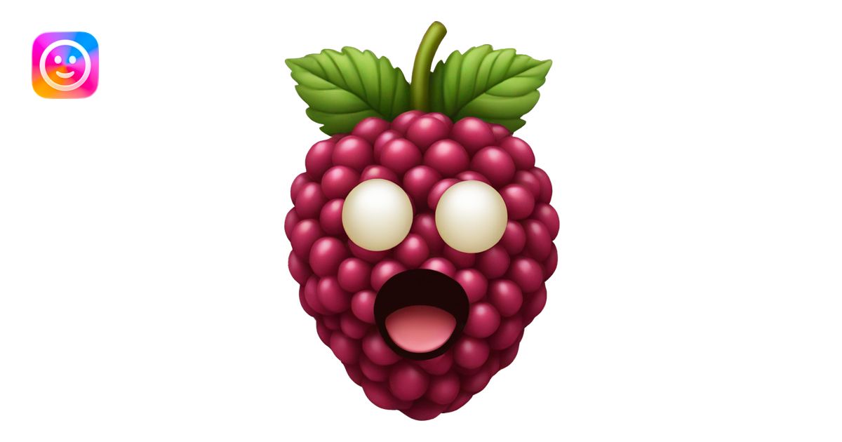 Raspberry emoji | AI Emoji Generator