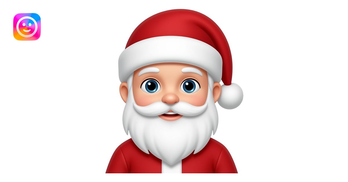 Santa 4 years old emoji | AI Emoji Generator