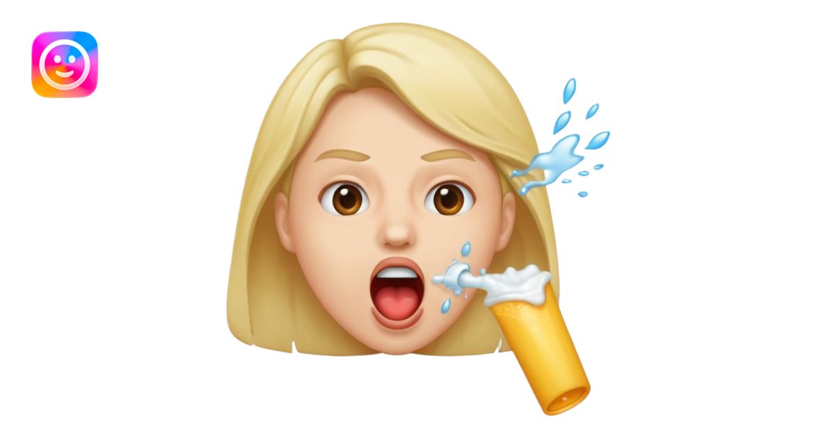 she spits emoji | AI Emoji Generator