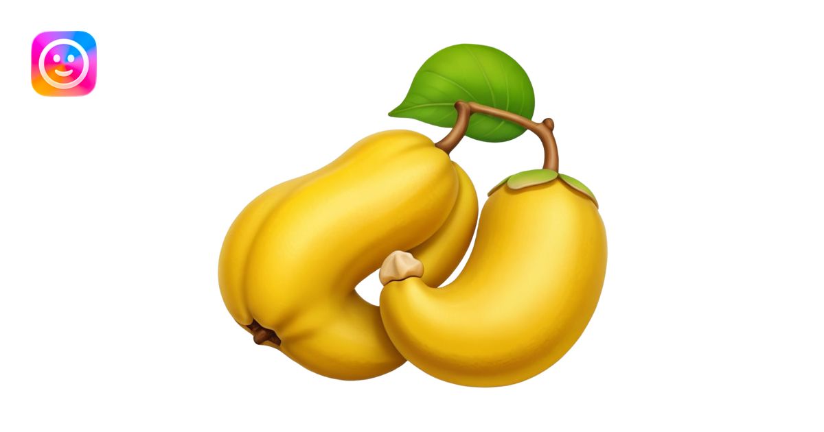 Quero emoji de um caju, fruta brasileira emoji | AI Emoji Generator