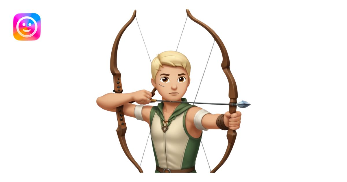 Archer position tir emoji | AI Emoji Generator
