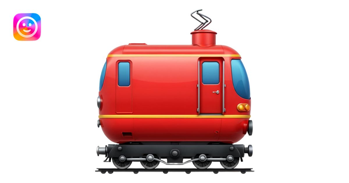 train Apple emoji emoji | AI Emoji Generator