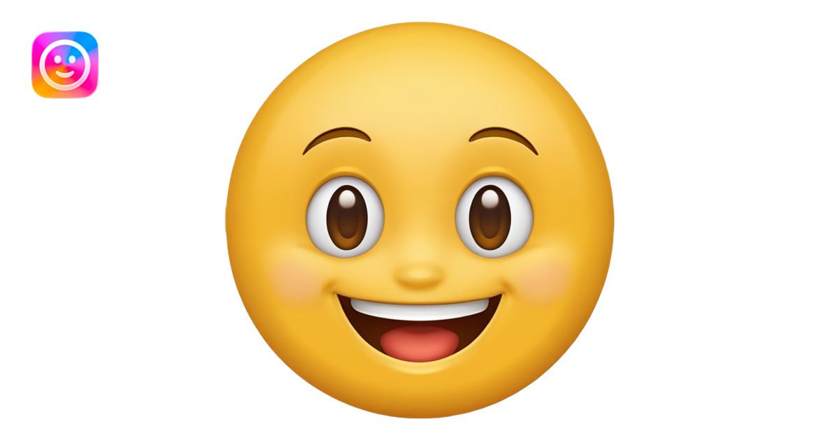simple happy face emoji | AI Emoji Generator