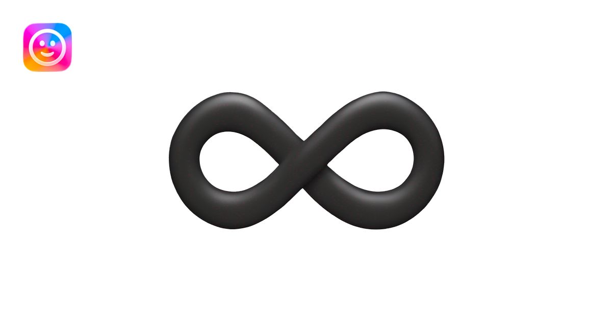 Infinity symbol emoji | AI Emoji Generator