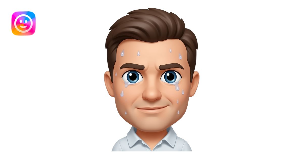 sweaty face emoji | AI Emoji Generator