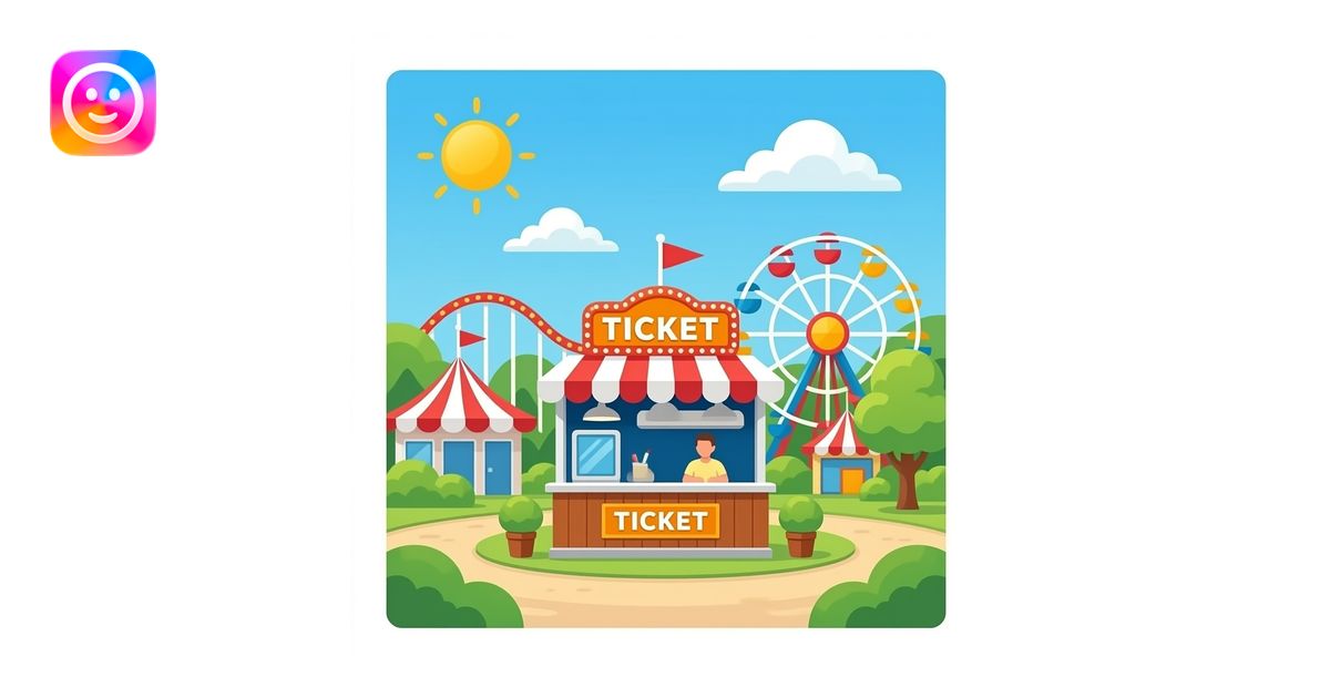 amusement park ticket office emoji | AI Emoji Generator