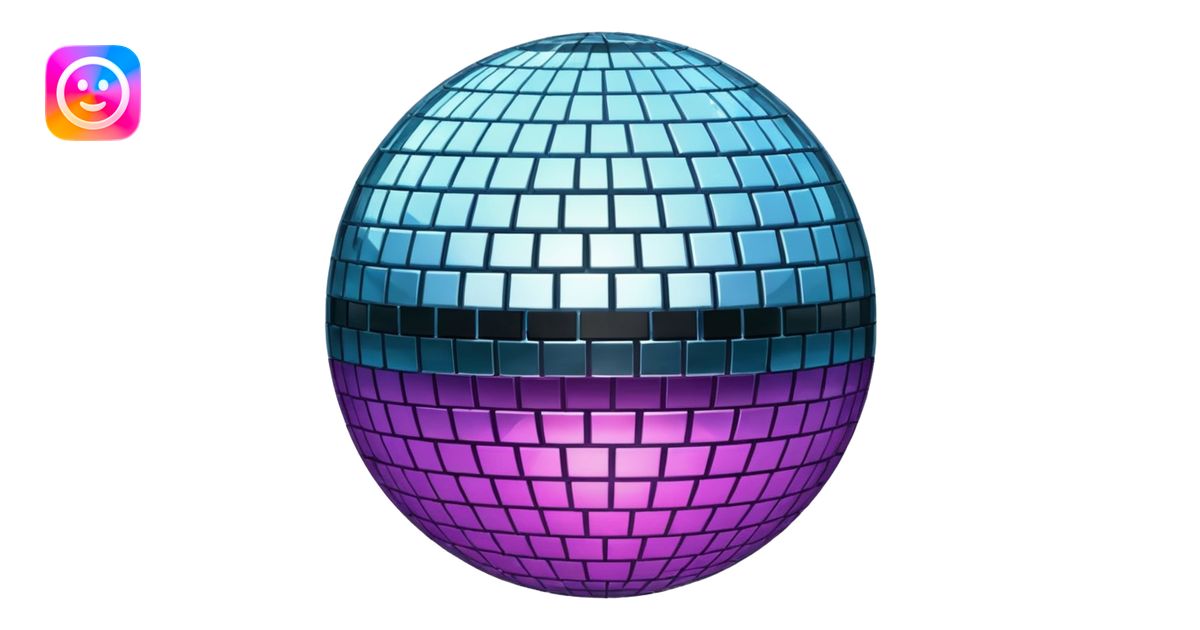 disco ball emoji iphone emoji | AI Emoji Generator