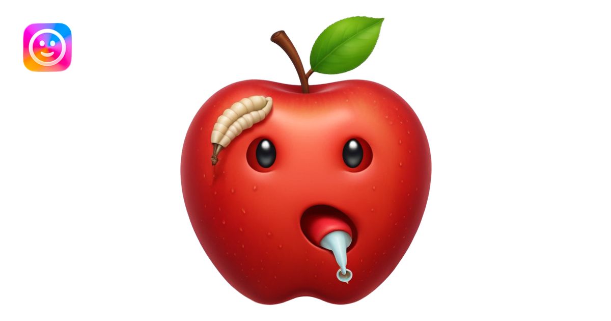 apple is pooping emoji | AI Emoji Generator