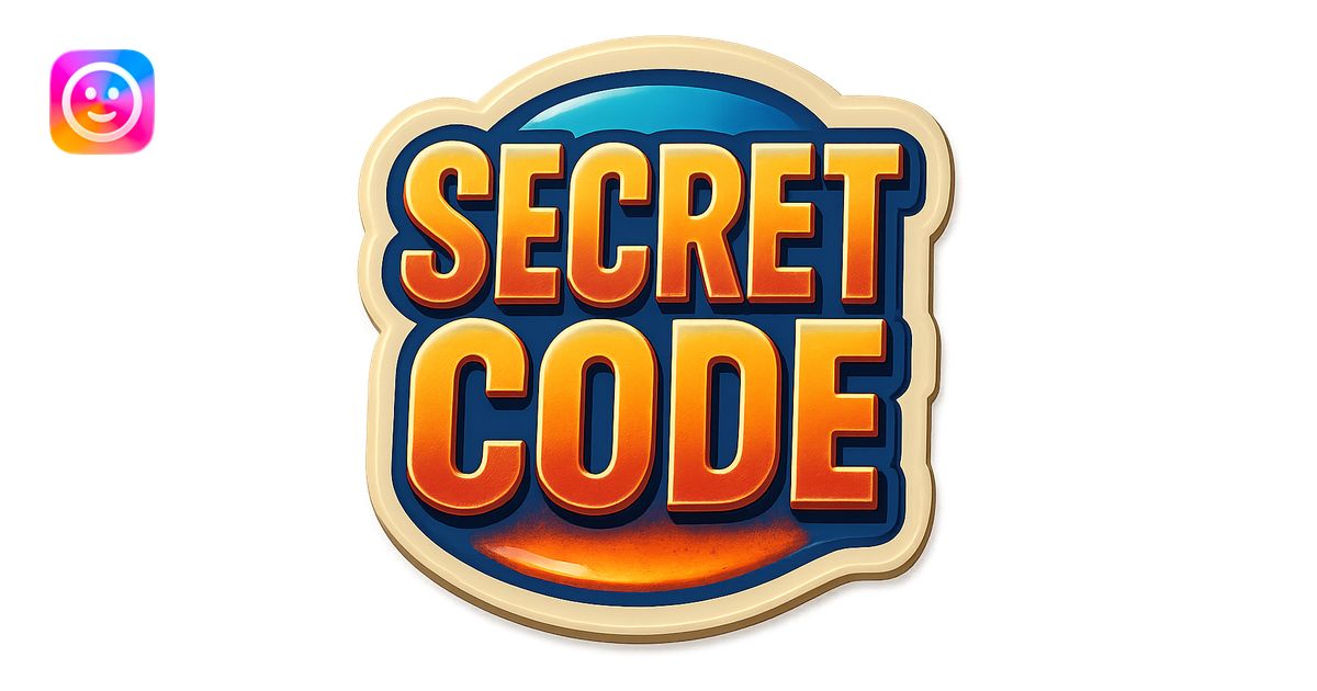 A secret code sticker with a vintage design and a retro vibe emoji | AI ...