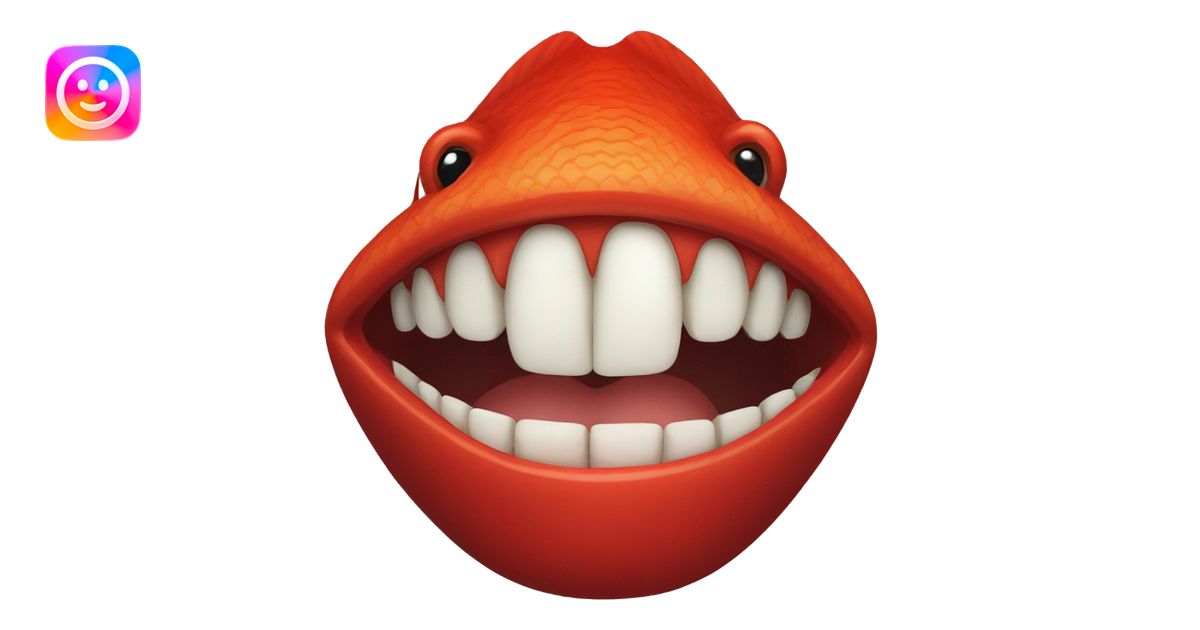 red fish mouth closed emoji | AI Emoji Generator