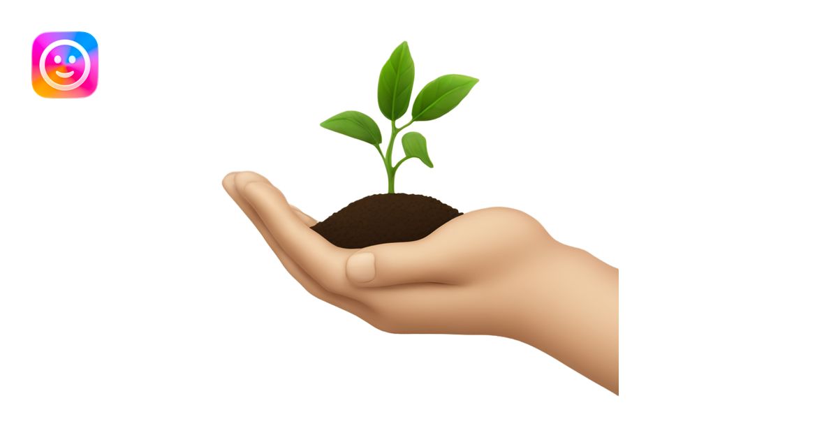 hand planting a seed emoji | AI Emoji Generator