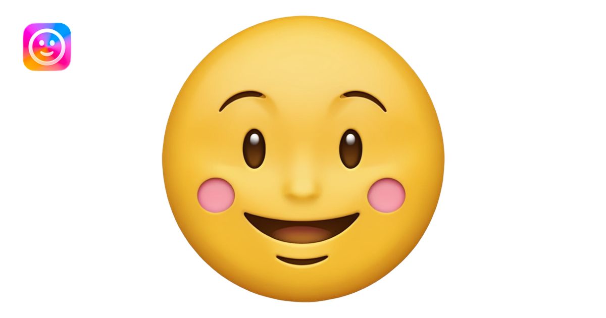 Emoji, yellow round smiling face, closed mouth emoji | AI Emoji Generator