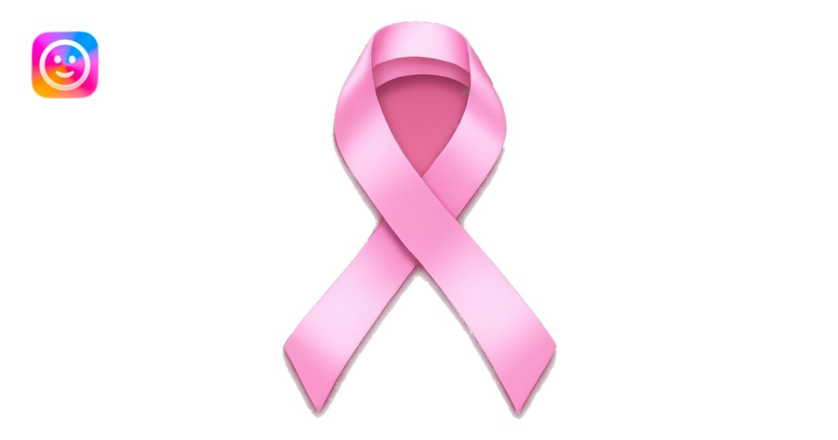 Pink ribbon emoji | AI Emoji Generator