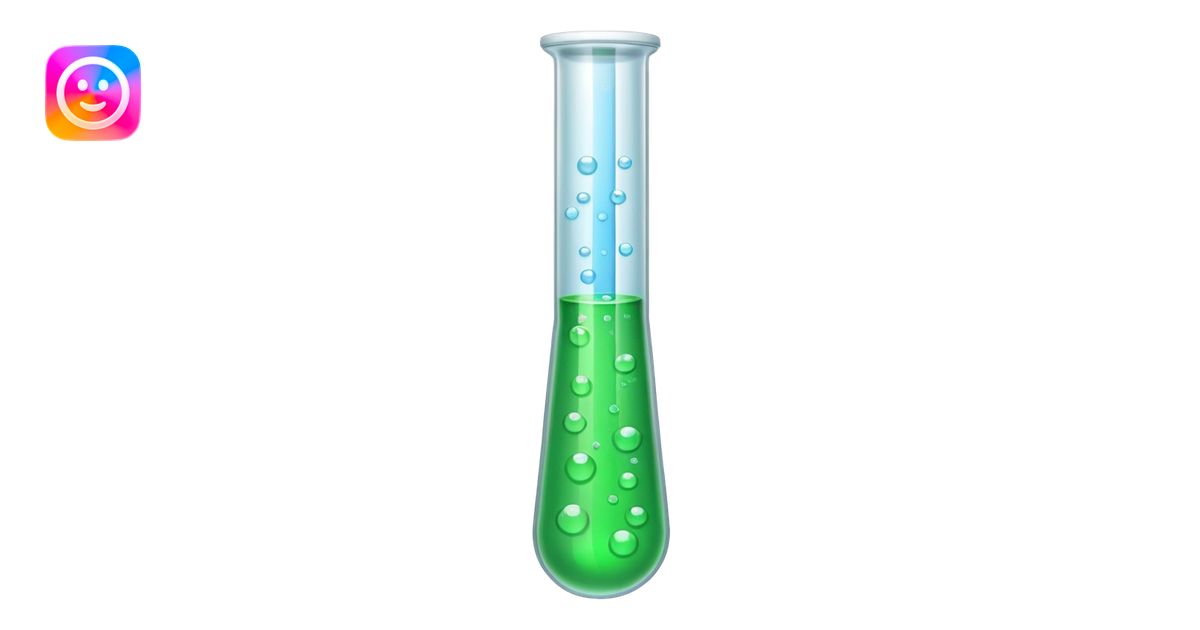 test tube chemical emoji | AI Emoji Generator