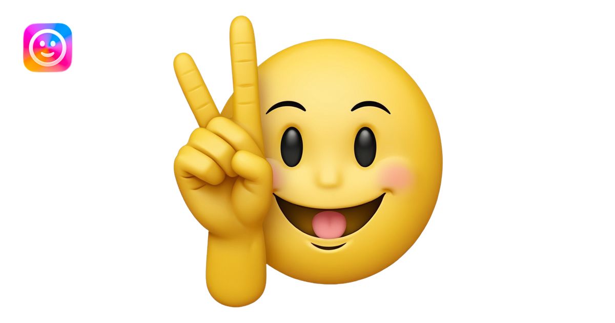 Smiley face with a middle finger emoji | AI Emoji Generator