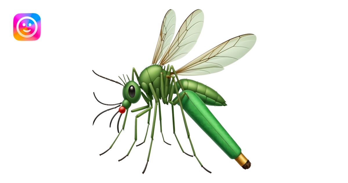 mosquito fumando un cigarro emoji | AI Emoji Generator