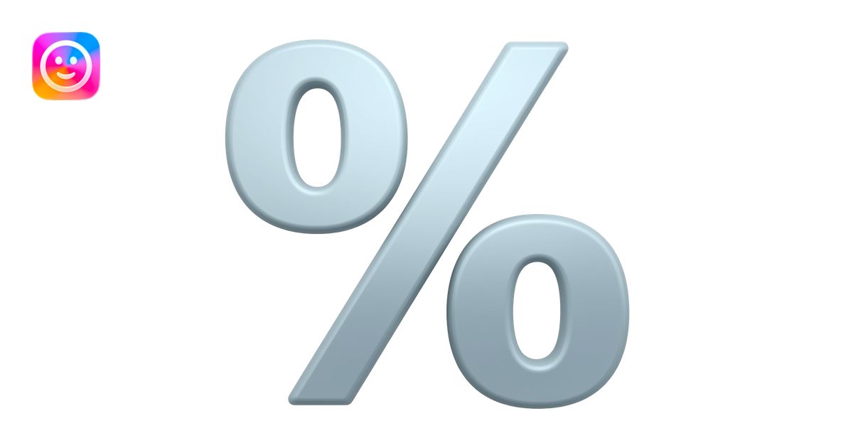 percent emoji | AI Emoji Generator