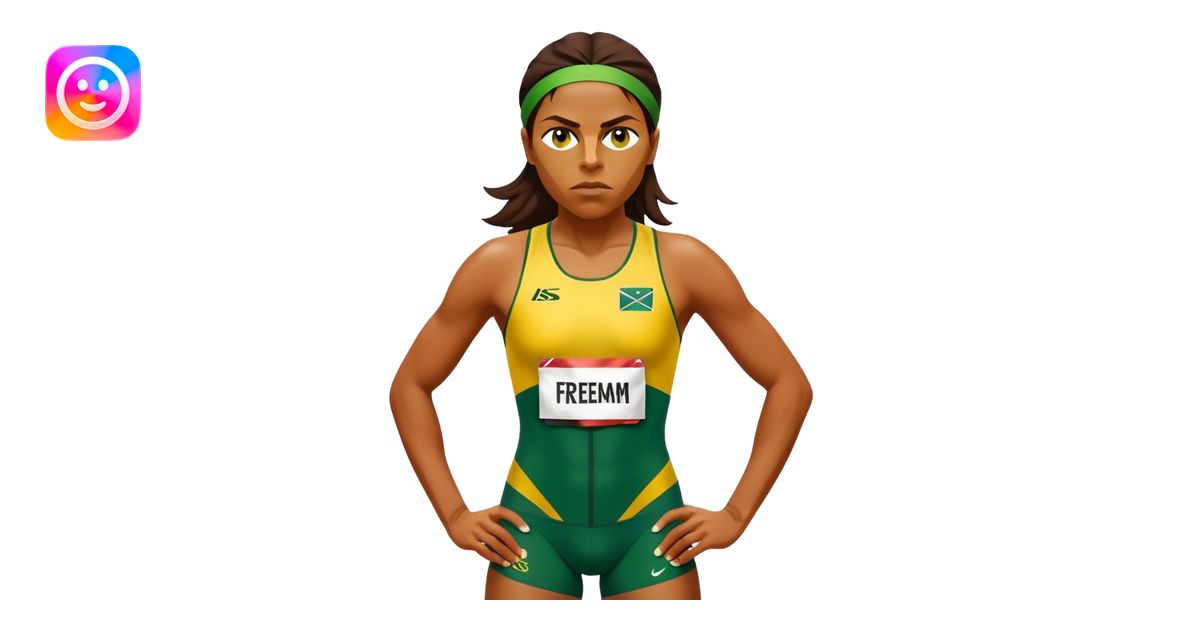 Cinematic Realistic portrait of Cathy Freeman, shown as an iconic ...