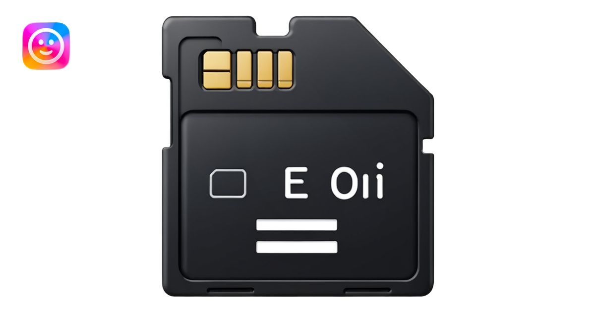 memory SD card emoji | AI Emoji Generator
