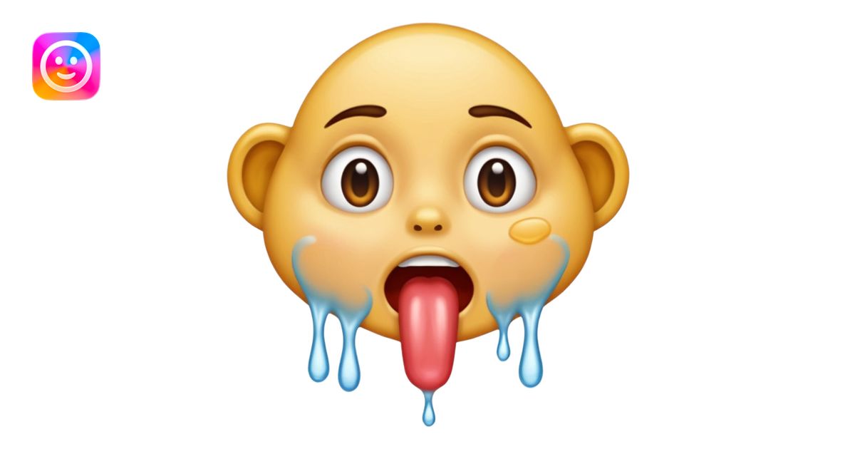 drooling saliva and spit coming out of mouth emoji | AI Emoji Generator