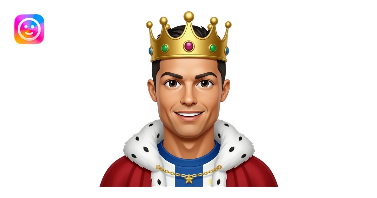 ronaldo king emoji | AI Emoji Generator