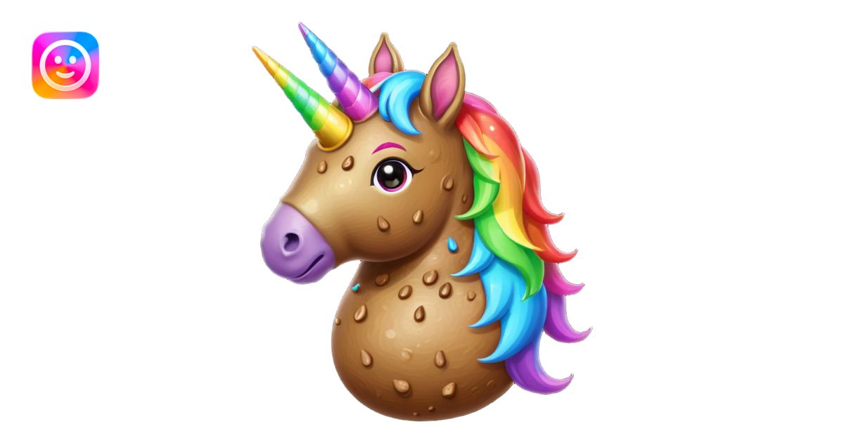 Poop unicorn emoji AI Emoji Generator